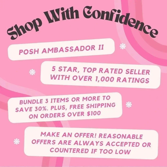 Shop With Confidence! Posh Ambassador ll & 5 Star Rated Seller! - Picture 1 of 1